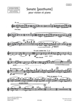 Recueil pour Violon - Volume 2 - RAVEL - Partition - Violon
